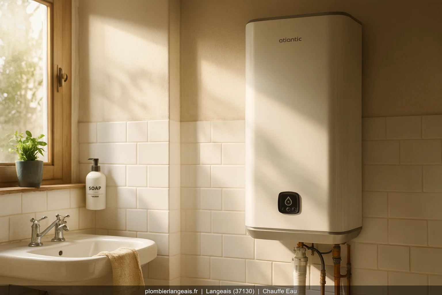 Reparation chauffe-eau Atlantic par plombier a Langeais (37130)