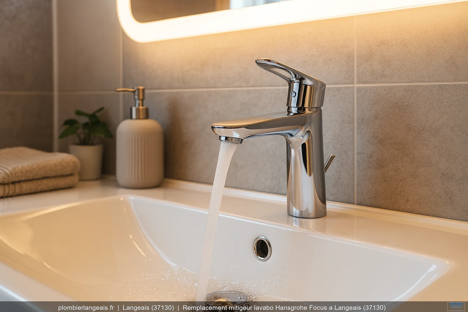 Remplacement mitigeur lavabo Hansgrohe Focus a Langeais (37130)