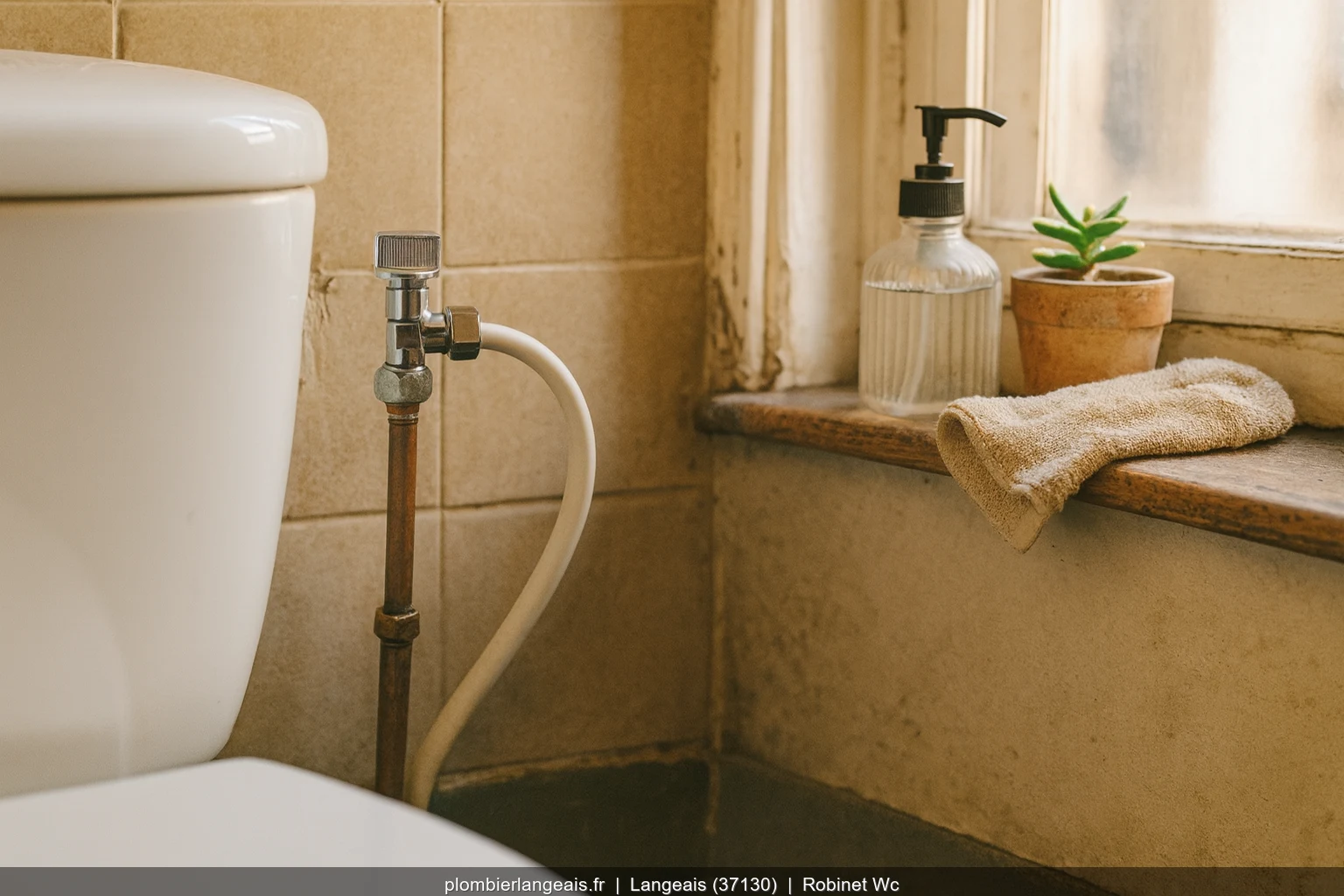 Installation robinet WC par plombier professionnel a Langeais (37130)